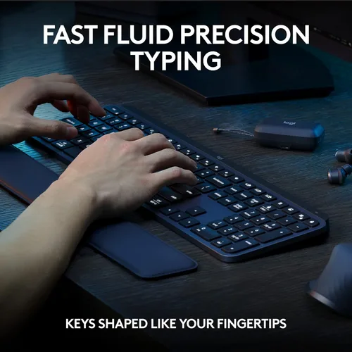 Miniatura 3 de Logitech MX Keys S Combo - Teclado y ratón inalámbrico de alto rendimiento con reposa muñeca, iluminación personalizable, desplazamiento rápido