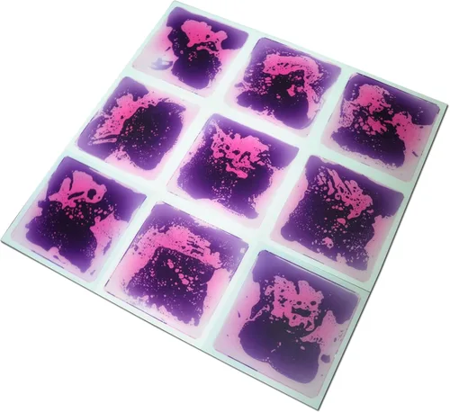 Miniatura 7 de Art3d Paquete de 1 baldosa de suelo elegante para habitación de los niños, baldosas de piso con revestimiento líquido, 11.8 x 11.8 pulgadas, morado