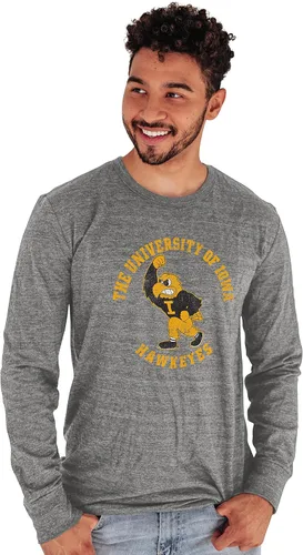 Miniatura 5 de NCAA - Camiseta de manga larga para hombre, triblend, retro, vintage