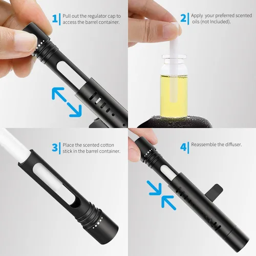 Miniatura 4 de iPick Image Para Dodge Scat-Pack - Ambientador de aire acondicionado para coche a todo color, clip negro con ventana ajustable y 10 varillas