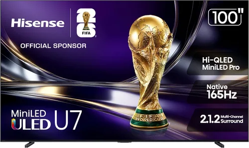 Miniatura 34 de Hisense 55" U7 Mini-LED ULED 4K UHD Best Premium Gaming Google Smart TV (55U7SG, 2026 NUEVO) - Hi-QLED, Native 165Hz, VRR 330, HDR10+, Dolby Vision