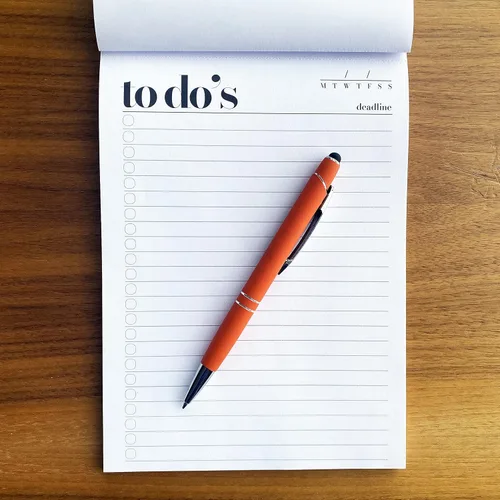 Miniatura 2 de Bloc de notas de lista de tareas pendientes, tamaño A5 (8.3 x 5.8 pulgadas), planificador de lista de tareas diarias, planificador de productividad