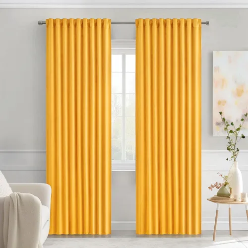 Miniatura 10 de MIULEE Cortinas opacas con pestaña trasera de 63 pulgadas de largo, juego de 2 paneles para sala de estar, dormitorio, privacidad, bolsillo