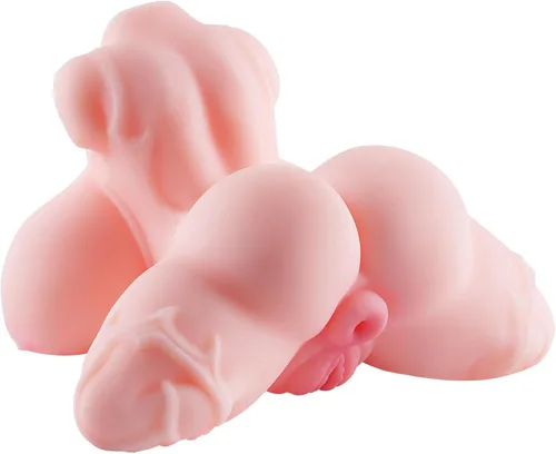 Mini muñecas sexuales de 1.65 libras, juguete sexual masculino pequeño para hombres, torso masculino, 3 tetas de bolsillo, coño, juguetes sexuales