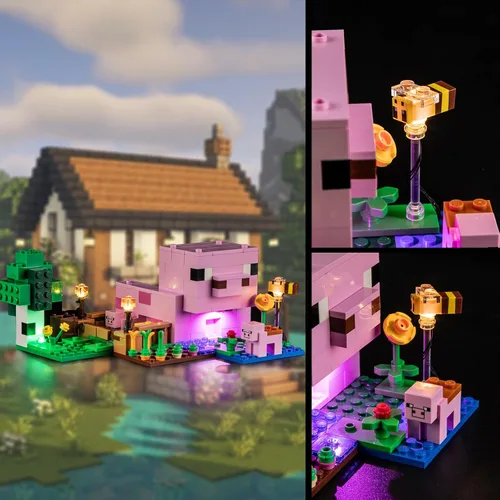 Miniatura 4 de Vaodest Luz LED para Lego 21268 The Baby Pig House Blocks Modelo, diseño y configuración compatible con el modelo 21268