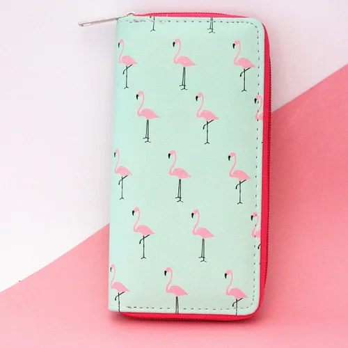 Miniatura 6 de Monedero y cartera largo con diseño de unicornio arcoíris