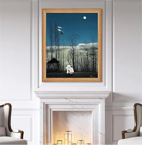 Miniatura 320 de A&T ARTWORK Campo de trigo con cipreses de Van Gogh Las reproducciones de arte clásico mundial, impresiones en lienzo giclée para decoración