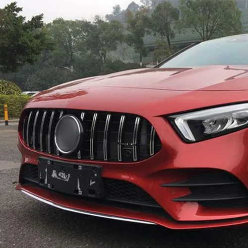 Miniatura 2 de YIWANG ABS AMG Reemplazo GT Sport Rejillas delanteras de malla vertical Trim para Mercedes Benz Clase A W177 A200 A180 A260 2019