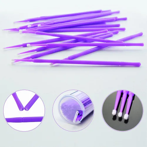 Miniatura 3 de Yookat - 400 cepillos de microaplicador dental – Yookat desechables microaplicadores cepillos para extensiones de pestañas y oral, utilizando