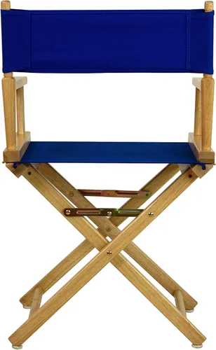 Miniatura 4 de Casual Home - Silla de director de 18 pulgadas con marco natural, lona azul real