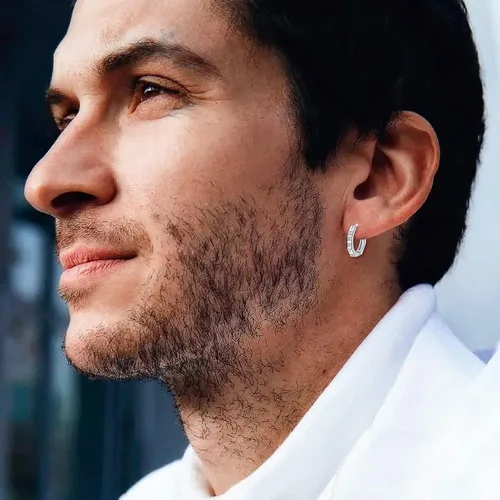 Miniatura 5 de Aretes de aro de plata de ley 925, delicados aretes colgantes para mujeres, hombres y niñas, regalo de joyería