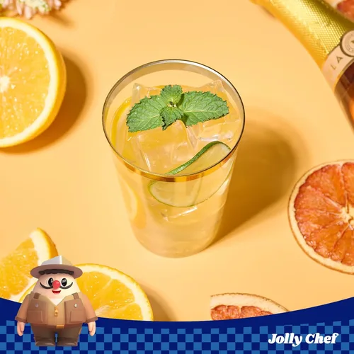 Miniatura 3 de JOLLY CHEF Paquete de 100 vasos de plástico desechables dorados, vasos de plástico transparente de 12 onzas, elegantes vasos desechables con borde