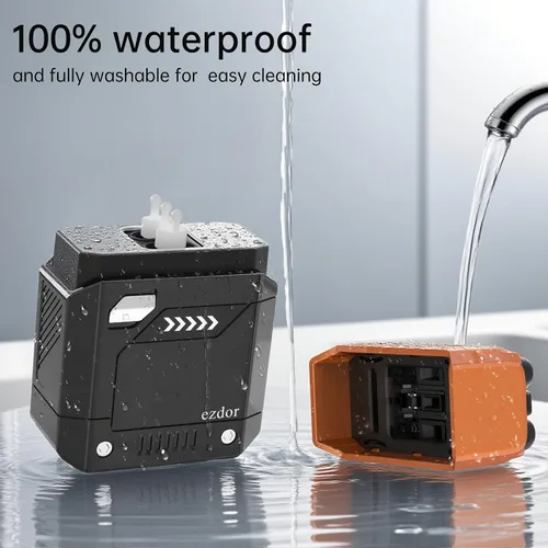 Miniatura 5 de Maquinilla de afeitar eléctrica para hombres, mini afeitadora de aluminio con 3 cuchillas, USB-C, recargable, impermeable, inalámbrica, con estuche