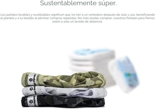 Miniatura 6 de Pet Parents® Pañales lavables para perros (paquete de 3) + Extendrs® de pañales duraderos para perros, pañales premium para perros hembras y machos