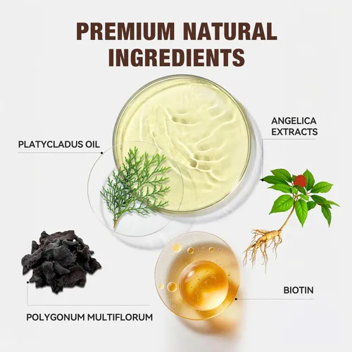 Miniatura 7 de Barra de champú con aceite esencial de hierbas para el crecimiento del cabello, fortalecimiento y voluminización, jabón orgánico con aceite