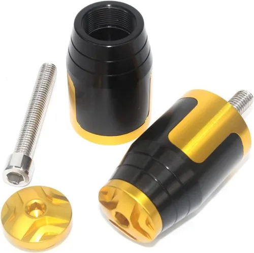 Miniatura 2 de Accesorios de motocicleta de 7/8 pulgadas, 0.866 in, empuñaduras de manillar, tapacubos para Yamaha XJ6 Diversion XJ 2009-2014 (color: dorado)