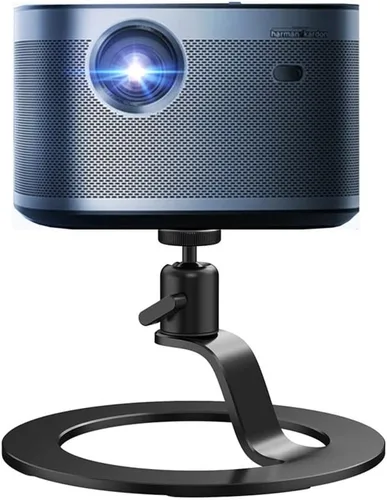 Miniatura 5 de Soporte de aluminio para proyector, base de montaje para proyector de escritorio, ángulo de cabeza esférica, soporte de mesa ajustable de 360 grados
