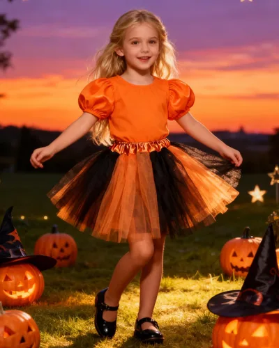 Miniatura 67 de Century Star Tutú de 4 capas para niñas pequeñas, faldas de ballet de tul para baile de princesa, esponjoso, para fiestas de cumpleaños de 2 a 8 años