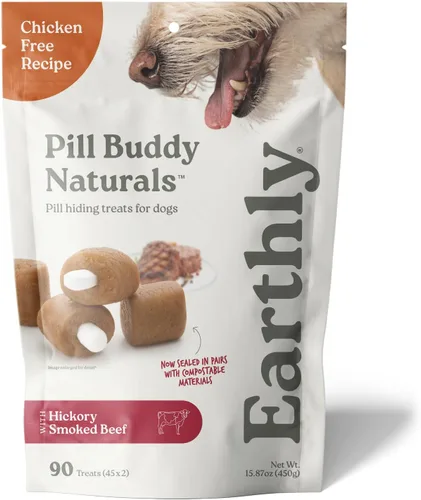 Miniatura 22 de Pill Buddy Naturals de Earthly - Golosinas para ocultar píldoras de pato (sin pollo) para perros - Bolsillo para píldoras de cualquier tamaño - 30