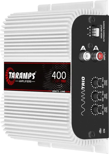 Miniatura 3 de TARAMPS TRIO400 400 Trio Clase D Amplificador 2-ohm 400W RMS 1-Canal 3 Salidas Automotriz Mejorar Sistema de Audio del Coche