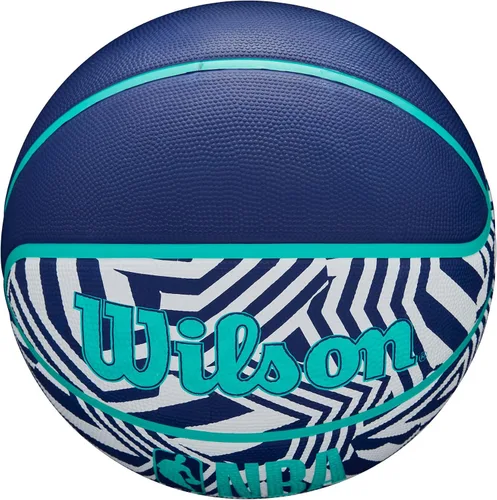 Miniatura 5 de WILSON NBA DRV Plus Dazzle Camo - Baloncesto para exteriores, índigo/verde azulado, tamaño 7-29.5 pulgadas Dazzle Camo Indigo/Verde azulado