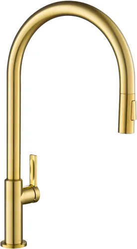 Miniatura 57 de Kraus Oletto KSF-2830BB - Pulverizador desplegable de una sola manija para grifos de cocina con sensor sin contacto en latón cepillado Bronce