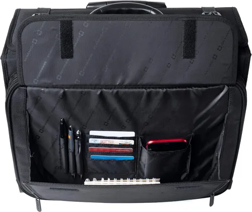 Miniatura 4 de Alpine Swiss Maletín con ruedas Bolsa para laptop para hombres y mujeres Estuche rígido para catálogo con ruedas Divisores de archivos