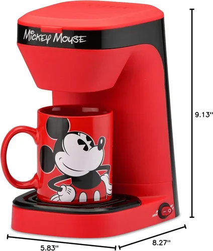 Miniatura 3 de Disney Mickey Mouse - Cafetera de 1 taza con taza
