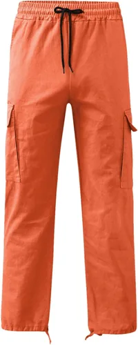 Miniatura 72 de Pantalones deportivos para hombre, pantalones de otoño e invierno y sólidos para hombres y hombres, cómodos con múltiples bolsillos