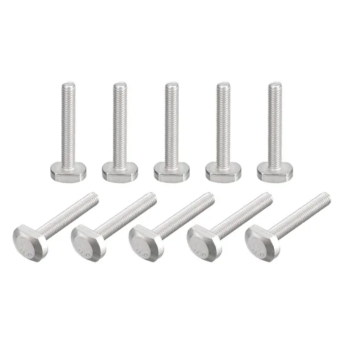 Miniatura 9 de uxcell Pernos de ranura en T, 20 piezas M5x16mm ranura en T Pernos deslizantes Pernos deslizantes 304 Tornillos en forma de T de acero inoxidable