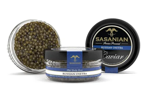 ¡GARANTIZADO POR LA NOCHE! Caviar de esturión de cultivo de Osetra ruso fresco - 1 oz