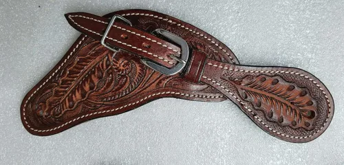 Miniatura 5 de Showmen Craft - Correas de cuero para adultos, con tachuelas plateadas y hebilla