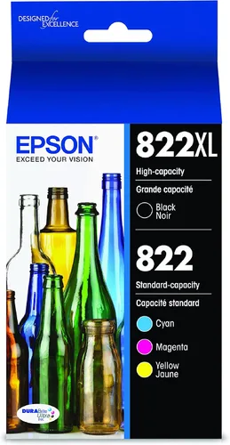 Miniatura 6 de Epson Workforce Pro WF-3820 - Impresora inalámbrica de inyección de tinta a color y T822 DURABrite Ultra Ink cartucho negro de alta capacidad y T822