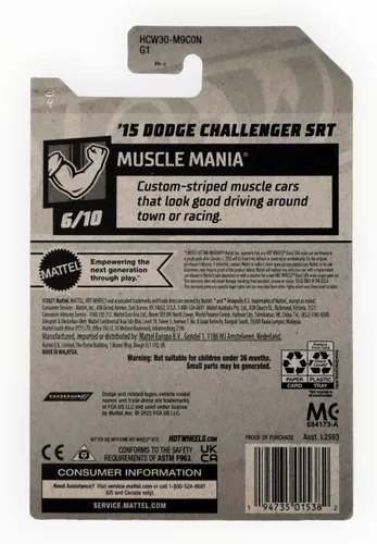 Miniatura 2 de Hot Wheels 2022 - Dodge Challenger SRT '15 - Azul - Muscle Mania 6/10-235/250