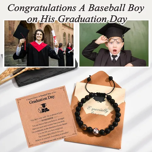 Miniatura 2 de EFVISD Pulsera de fútbol, baloncesto, béisbol, hockey para regalos para niños jugadores amantes de equipos, hijo, nieto, hermano, sobrino, amigo