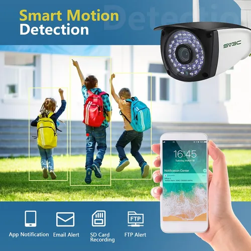 Miniatura 2 de SV3C Cámara IP WiFi de 5MP al aire libre, Cámara de seguridad WiFi de doble banda 2.4GHZ 5GHZ, Cámara Onvif Exterior Soporte RTSP navegador