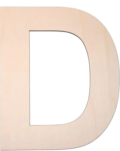 Miniatura 9 de Símbolo de madera de 12 pulgadas &, letra grande de madera sin terminar de 1/4 de pulgada de grosor para manualidades de bricolaje, decoración