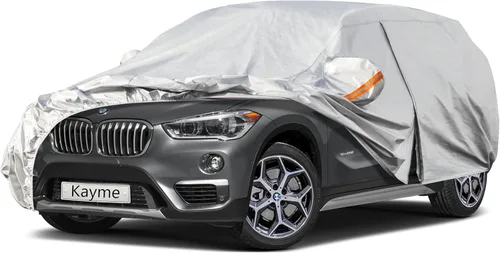Miniatura 74 de Kayme - Cubierta completa impermeable de 6 capas para automóvil, apta para todo clima, protección para exteriores contra lluvia, rayos ultravioleta