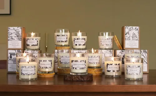 Miniatura 9 de Aronica Velas seguras para mascotas con aroma a manzana, velas perfumadas de larga duración, velas de manzana Honeycrisp limpias, no tóxicas, velas
