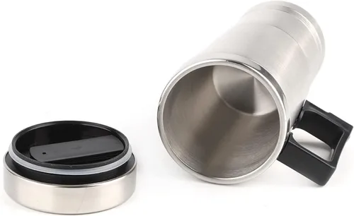 Miniatura 8 de Hervidor eléctrico portátil para automóvil, 12 V, taza de calefacción eléctrica para café, té, taza de calentamiento de agua, hervidor de viaje