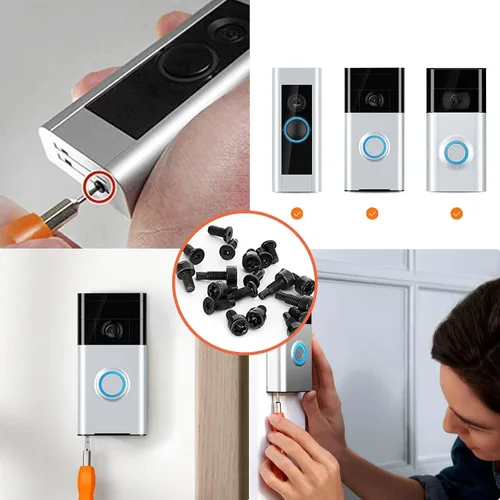 Miniatura 2 de Tornillos para Timbre de Video, Tornillos de Repuesto para Timbre de Video - Se Adapta a Todos los Modelos de Timbre de Video (4 Juegos/20 piezas)