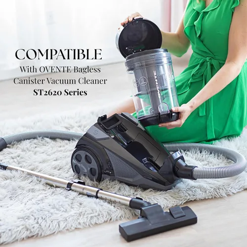 Miniatura 2 de OVENTE Filtro de repuesto de alta calidad para aspiradoras ST2620 sin bolsa con 99.9% de filtración de polvo y partículas, compacto fácil