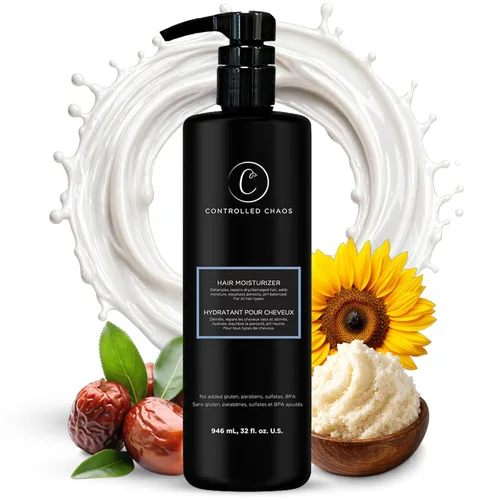 Miniatura 10 de Controlled Chaos Hidratante capilar para cabello rizado, sin parabenos ni sulfatos, hidrata y define el cabello extra seco, ondulado, grueso