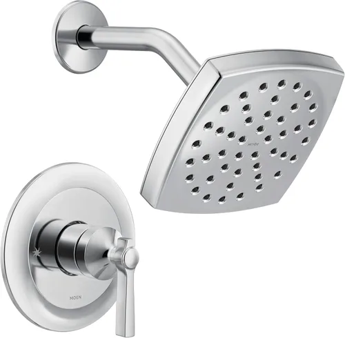 Moen UTS3912EP Flara M-CORE 3-Series 1-Handle Eco-Performance - Juego de molduras de ducha con válvula requerida, cromo Cromado