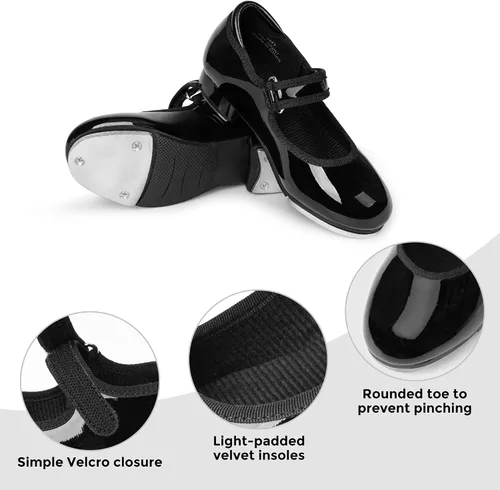 Miniatura 2 de Stelle Zapatos de baile de piel sintética para niñas y niños pequeños (niños pequeñosniños grandes)