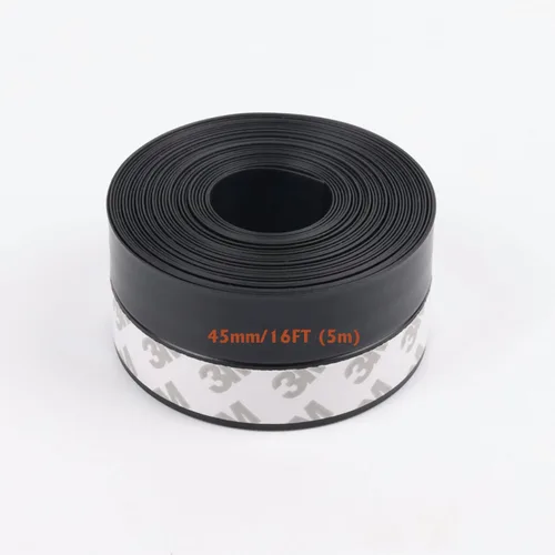 Miniatura 11 de 5M/16 pies de tira de sellado para ventana, sellado adhesivo para clima de 35mm de ancho, cinta de sellado de silicona para puertas inferiores