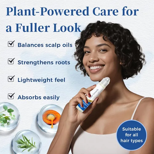 Miniatura 3 de Hair Growth Serum Roll On with Rosemary，Helps Support Thicker, Fuller Hair Appearance，Clean, Non-Greasy Hair Loss Support for Men & Women，0.84 Fl Oz