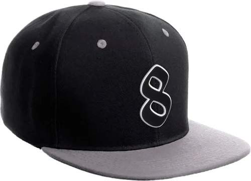 Miniatura 209 de Daxton Gorra clásica con visera de billete plano con letras del alfabeto inglés antiguo de la A a la Z