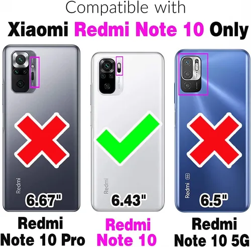 Miniatura 2 de Asuwish Funda de teléfono para Xiaomi Redmi Note 10/10S 4G con protector de pantalla de vidrio templado y soporte de anillo delgado híbrido Oro