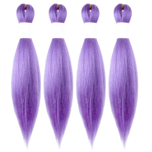 Miniatura 49 de Cabello trenzado preestirado de 10 pulgadas, 4 paquetes, extensiones de cabello corto para trenzas, cabello sintético preestirado #1 (negro azabache)
